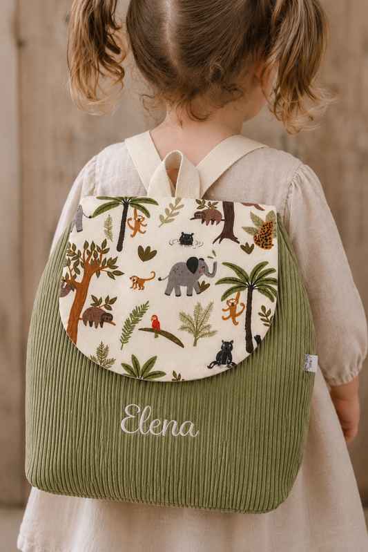 Sac à Dos Velours Vert