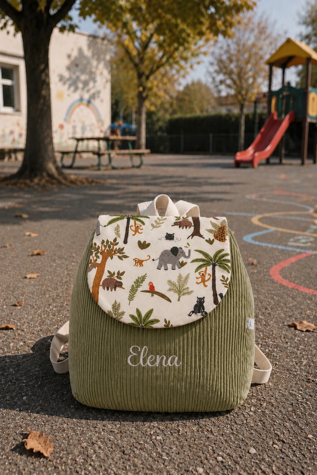 Sac à Dos Velours Vert