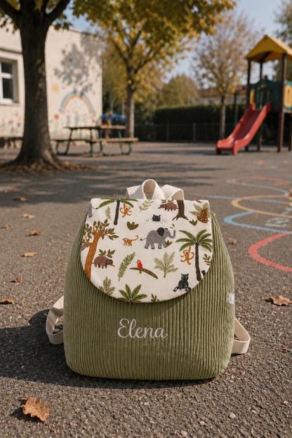 Sac à Dos Velours Vert