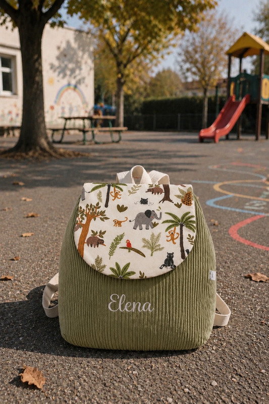 Sac à Dos Velours Vert