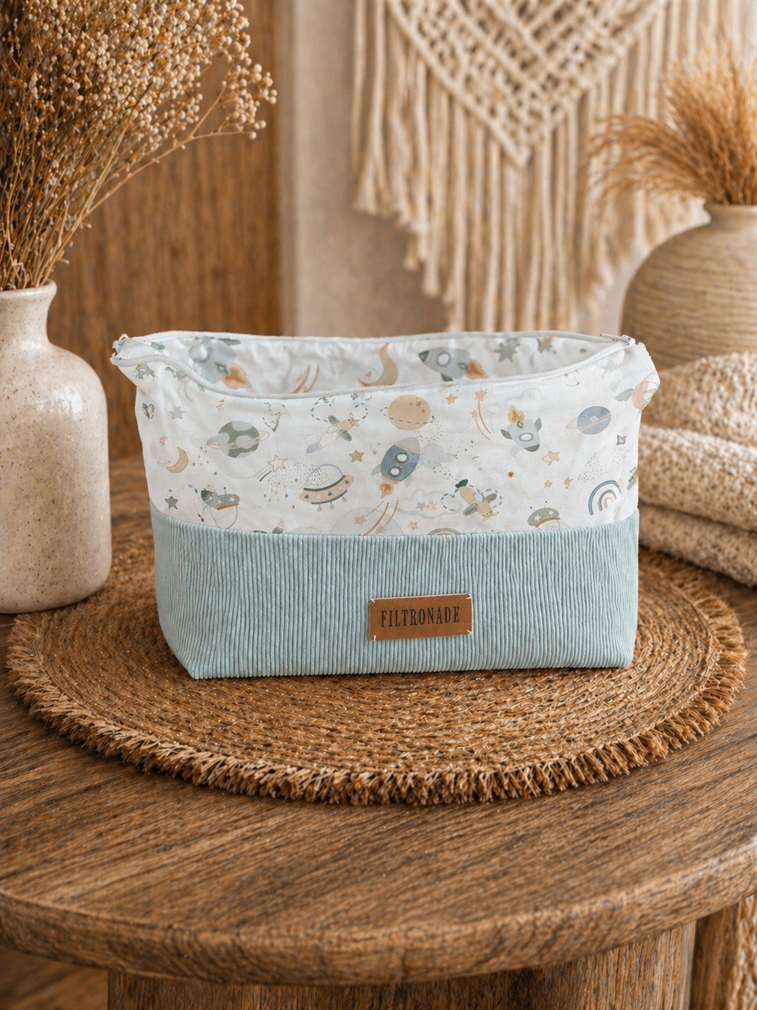 Trousse de toilette bleue