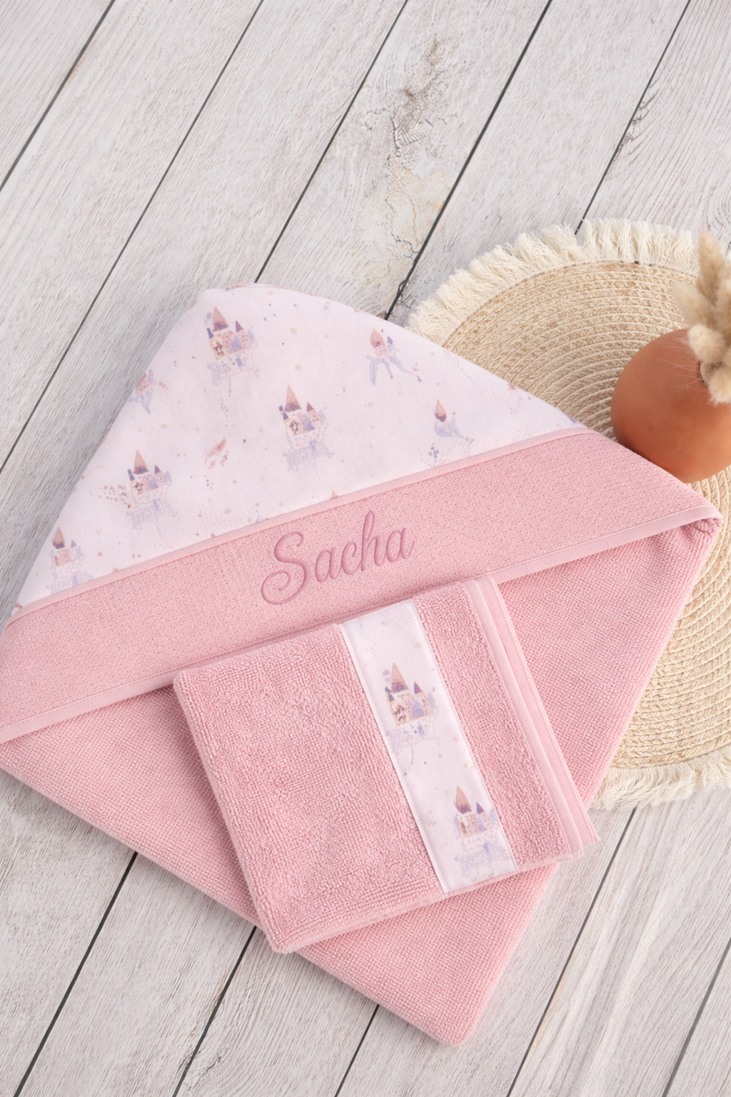 Cape de bain rose