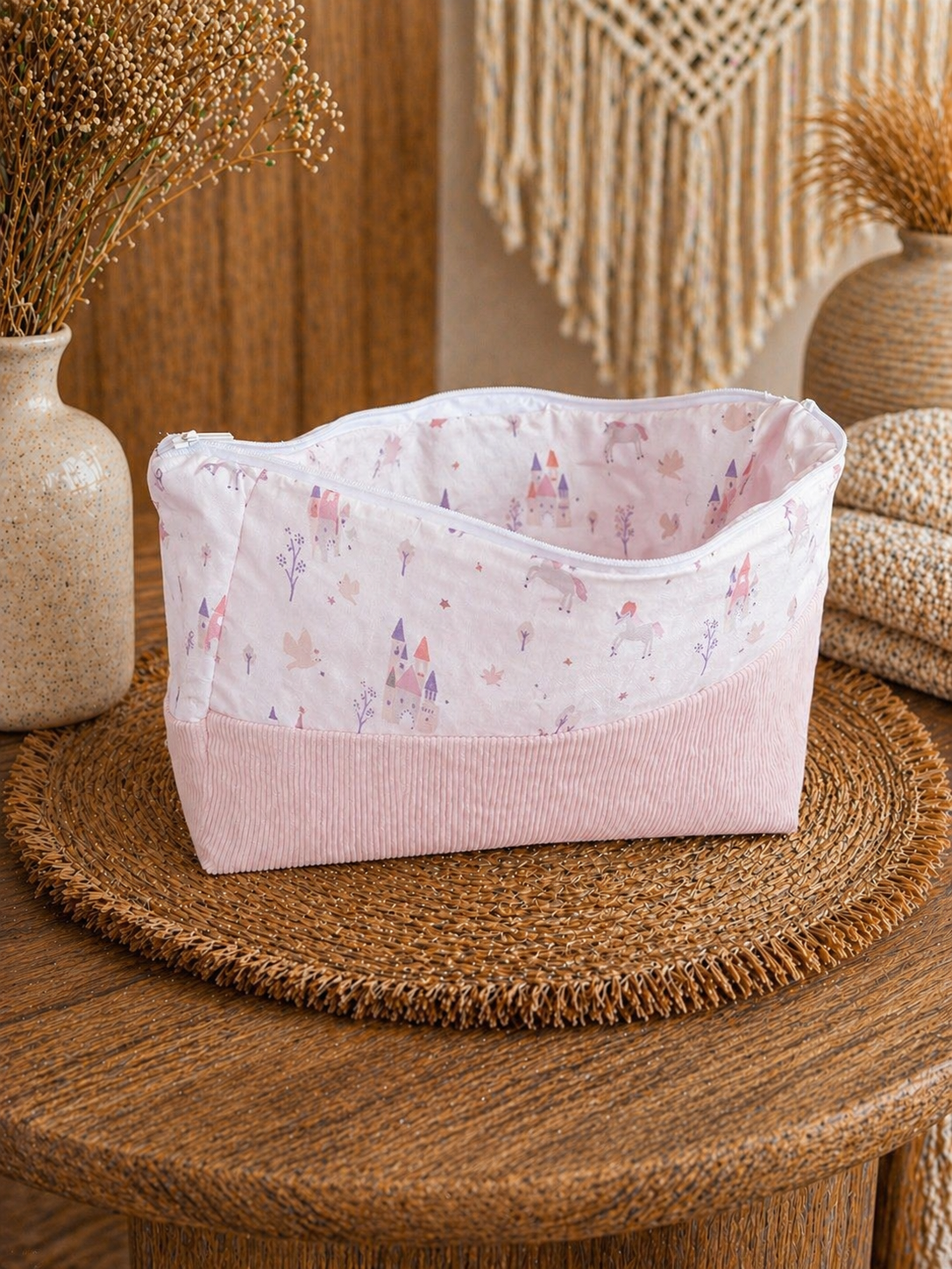 Trousse de toilette rose