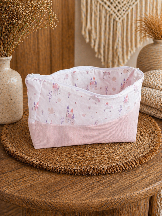 Trousse de toilette rose