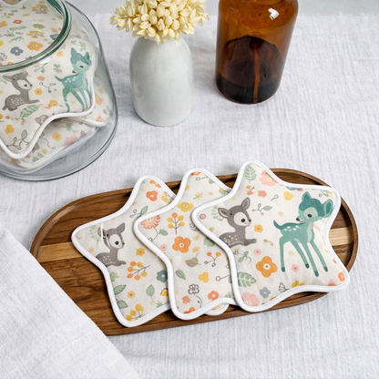 Lingettes lavables étoile