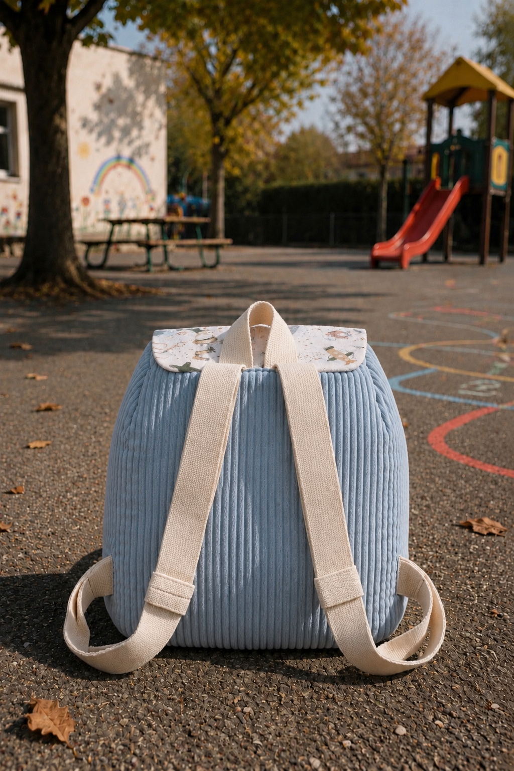 Sac à Dos Velours Bleu