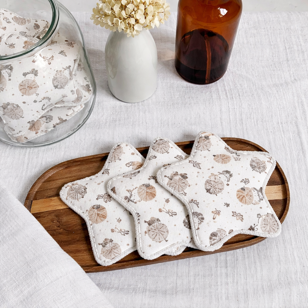 Lingettes lavables étoile