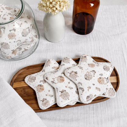 Lingettes lavables étoile