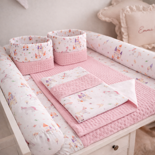 Matelas à langer rose