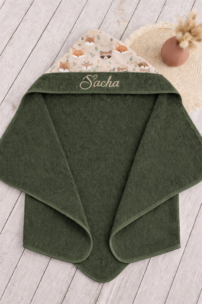 Cape de bain vert