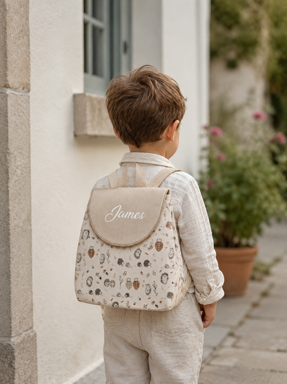 Sac à dos beige